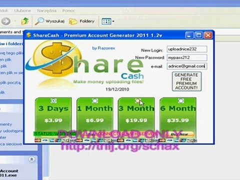 ShareCash Premium Account Generator 2011