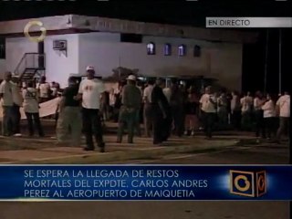 Esperan llegada de los restos de Carlos Andrés Pérez