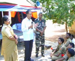 NCC BLOOD DONATION CAMP AT NUJUVEEDU ON 9-9-09 -RED CROSS VIJAYAWADA