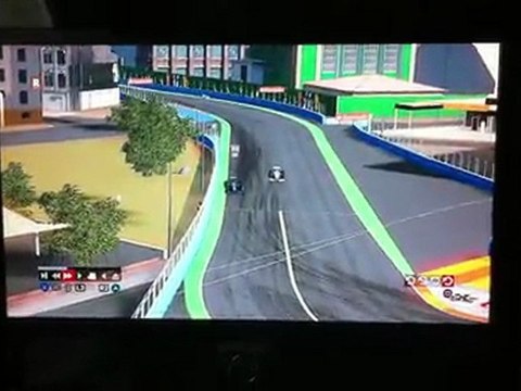 Collision Pérez GP de Valence F1 2011