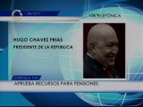 Chávez aprobó pensiones para adultos mayores