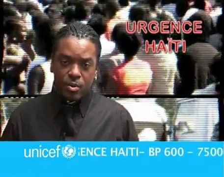 Urgence Haïti : Anthony Kavanagh s'engage au coté de l'Unicef
