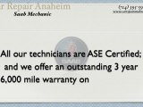 Saab Mechanic Anaheim - Saab 9-5 Sedan Repair Shop Anaheim