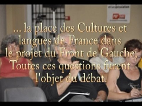 Pierre Laurent rencontre les acteurs de la culture - Sète - 4 octobre 2011