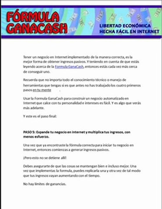 FORMULA GANA CASH