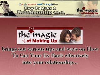 Want To Know How To Get Your Ex Back?