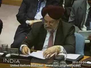 UN Security Council  on SYRIA - INDIA - abstention