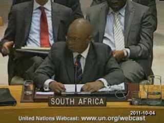 UN Security Council  on SYRIA - South Africa abstaint