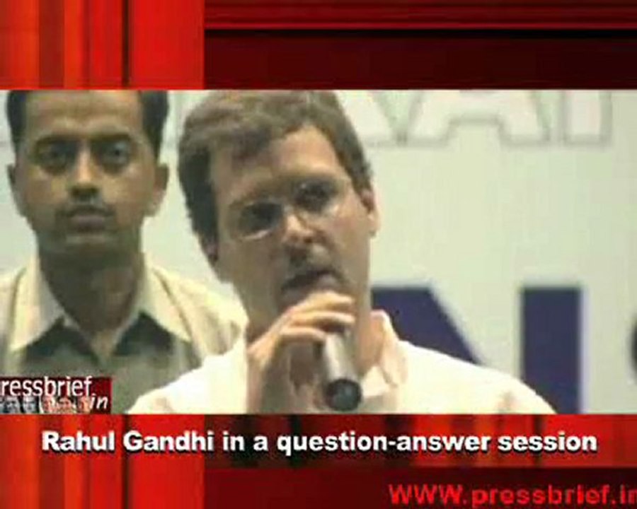 Rahul Gandhi in a question-answer session