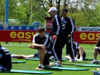 Selección argentina piensa en Chile