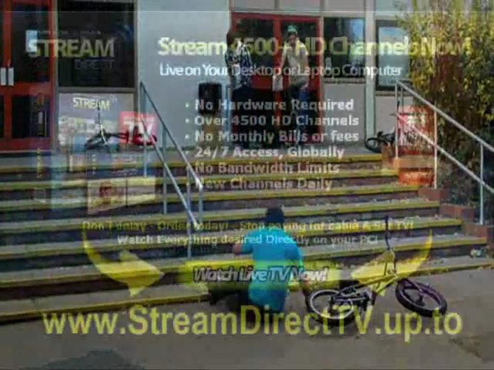 BMX stunt gone wrong - Kid hurts his nuts!