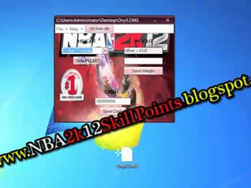 NBA 2K12 - My Player 99 - Skill Points Free Giveaway