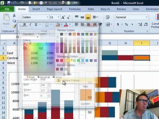 Learn Excel 2010 - "Mixing Chart Themes": #1440