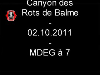 Canyon des Rots de Balme