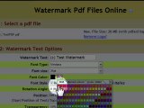 Watermark Pdf files online