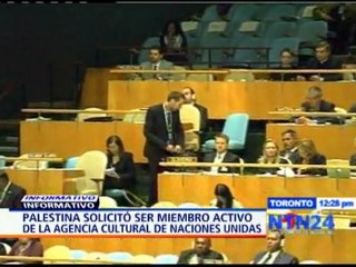 Consejo de la UNESCO aprueba solicitud de Palestina de ser un Estado activo - NTN24.com