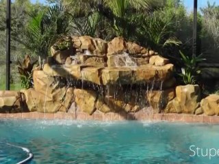 Pool waterfalls Orlando Aquarock