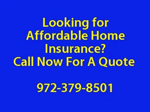 Dallas Home Insurance - 972-379-8501