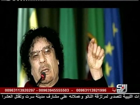 Discours de Mouammar Al-Kadhafi sur Arrai TV- 06-10-2011