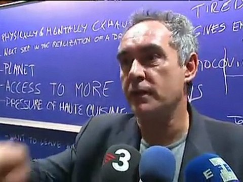 TV3 - Telenotícies - Ferran Adrià busca idees per a la Bullifoundation