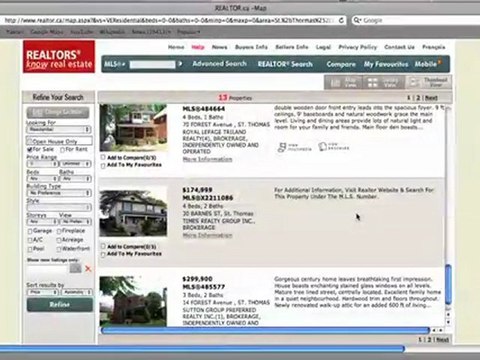 How to find FSBO listing (sale by owner) on MLS.ca