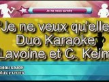 Lavoine et Claire Keim - Je ne veux qu'elle - karaoke video