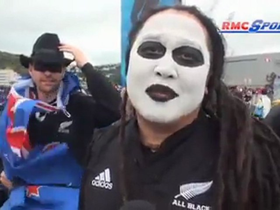 Mondial de rugby : supporters Néo-Zélandais