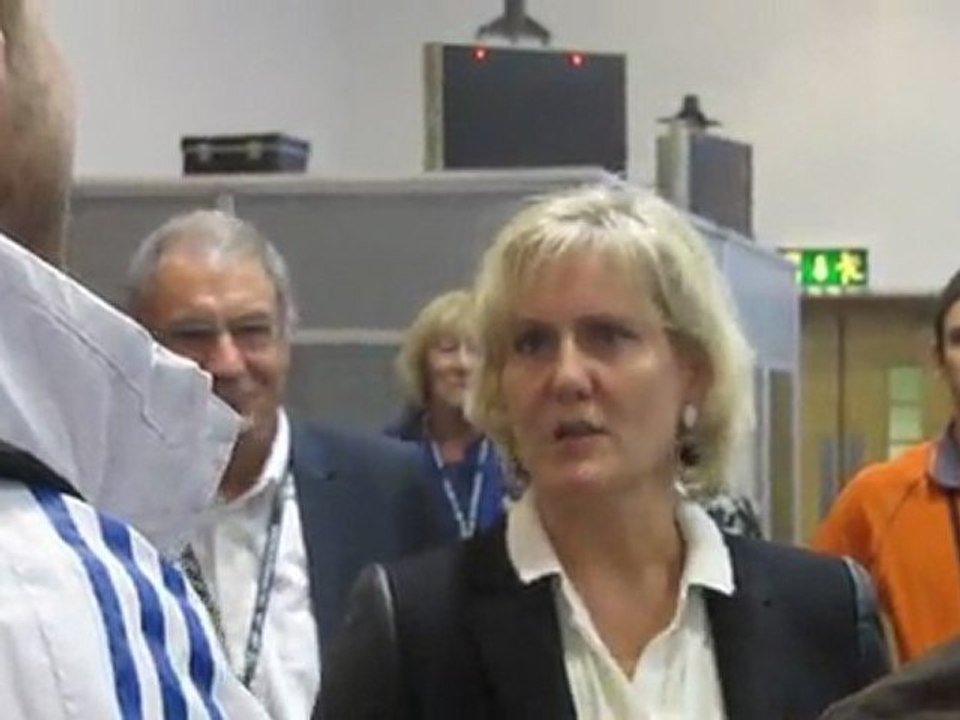 Nadine Morano aux Olympiades des métiers, londres