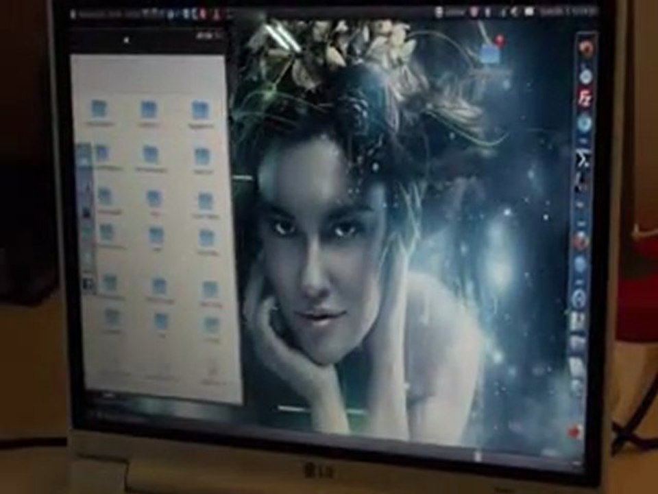 Compiz Fusion - Emerald - Cario Dock ile..