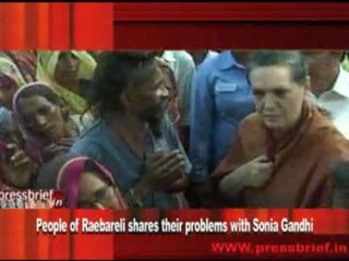 People of Raebareli shares their problems with Sonia Gandhi