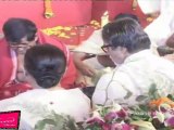 Hindi Film Legend Amitabh Bachchan With Wife Jaya At DN Nagar Durga Pandal For Durga Puja