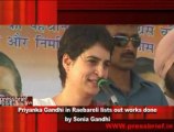 Priyanka Gandhi in Raebareli lists out works done  by Sonia Gandhi