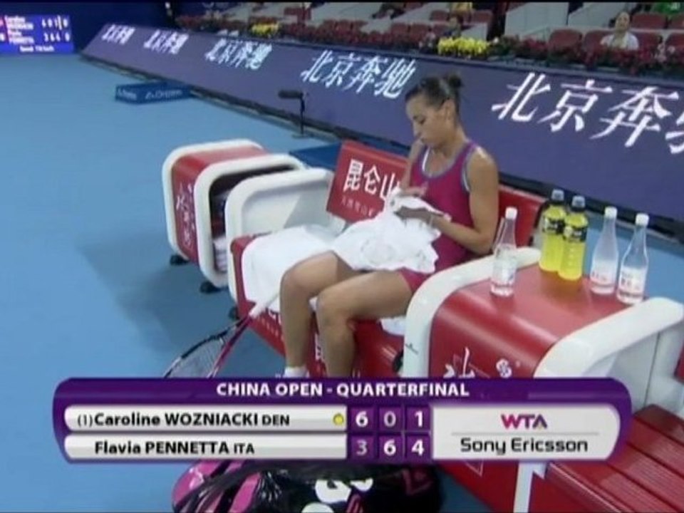 Peking - Pennetta schockiert Wozniacki