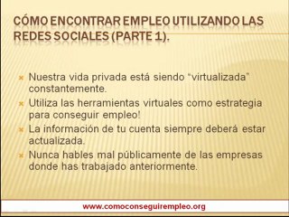 Como conseguir empleo utlizando redes sociales
