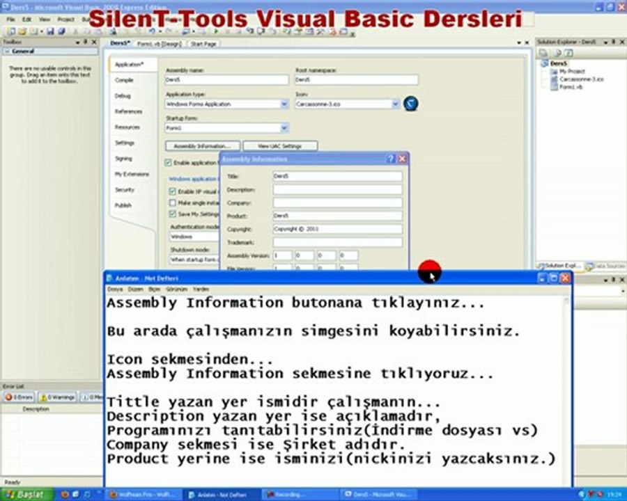 SilenT-Tools Visual Basic Dersleri,5
