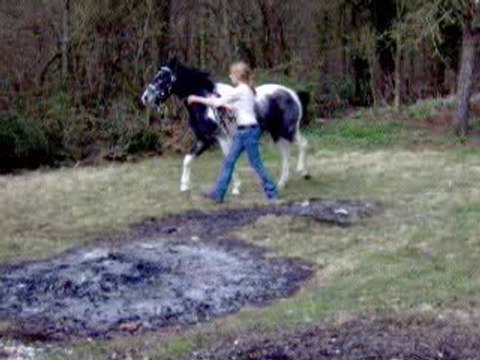 laure et apache en longe