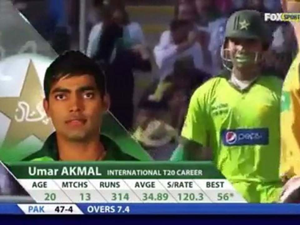 Umar Akmal 64(31) vs Australia(With Music)