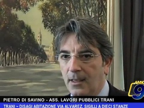 Trani | Disagi abitazione Via Alvarez. Sigilli a dieci stanze