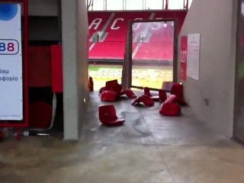 Το Γ. Καραϊσκάκης μετα τα επεισόδια στο Ελλάδα - Κροατια