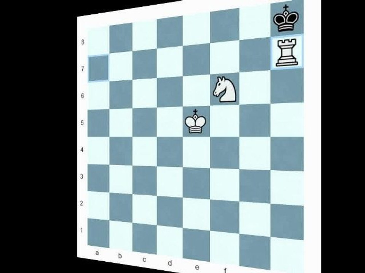 ⁣Arabian Mate in Chess