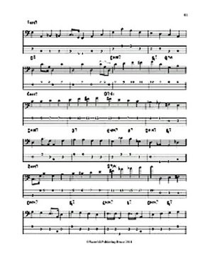 Jazz bass lesson - bass tab & bass clef - Walking bass lines over classic jazz standard