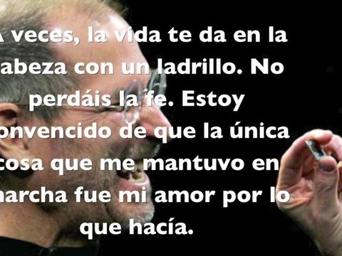 MOTIVACIÓN y OPTIMISMO - Steve Jobs, mejores frases discurso en Universidad de Stanford