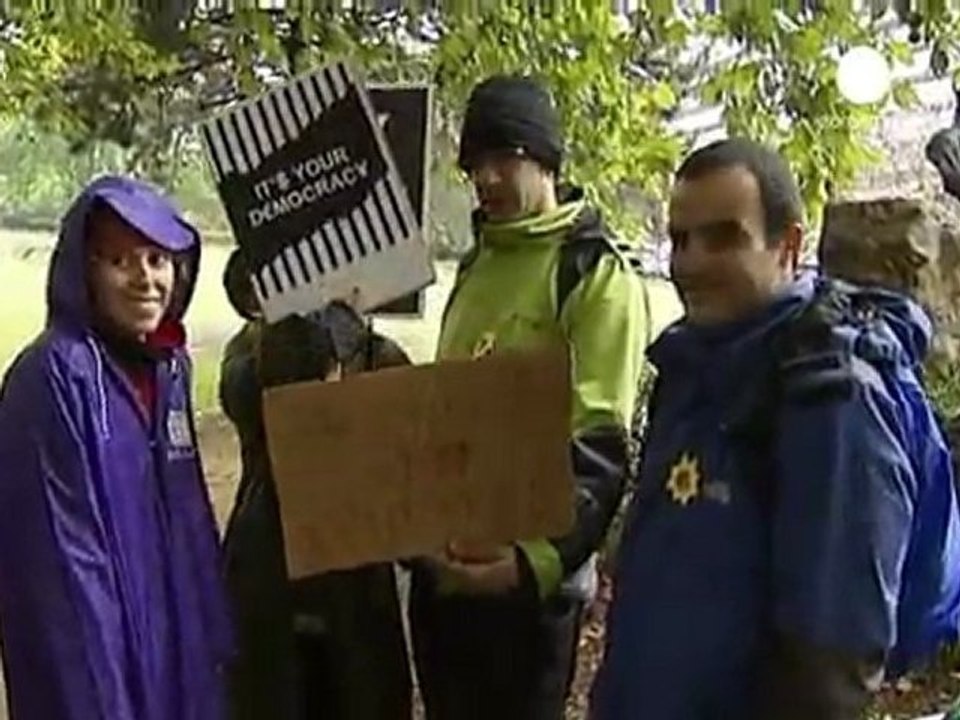 Indignados long walk to Brussels
