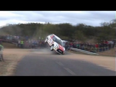 rallye terres des cardabelles 2011 sortie de route ds3