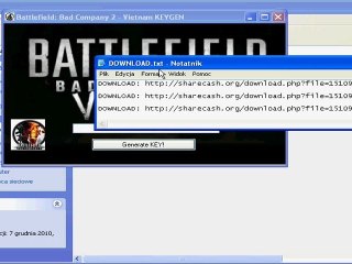 Battlefield: Bad Company 2 Vietnam Free KeyGen Serial 2011