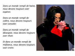 Michael Jackson discours d'Oxford mars 2001 (en français) partie 4/4