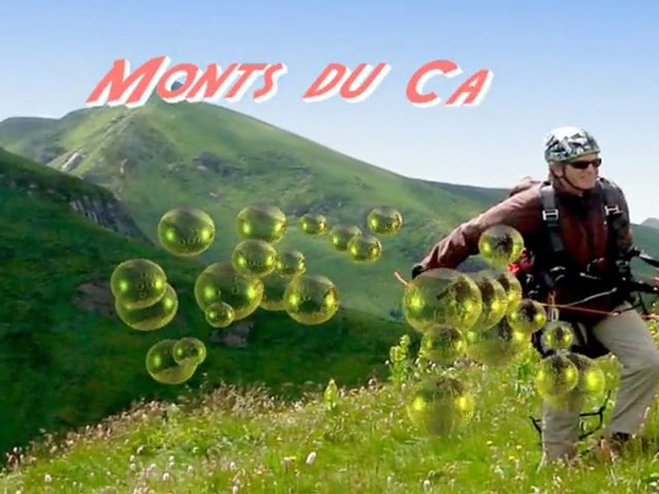 Monts du cantal vus du ciel
