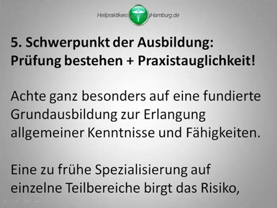 Heilpraktikerschule Hamburg - Wie finde ich die richtige Heilpraktikerschule - 6-Tipps