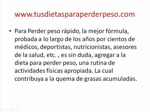 ¿Ya sabes que dietas para bajar peso necesitas?