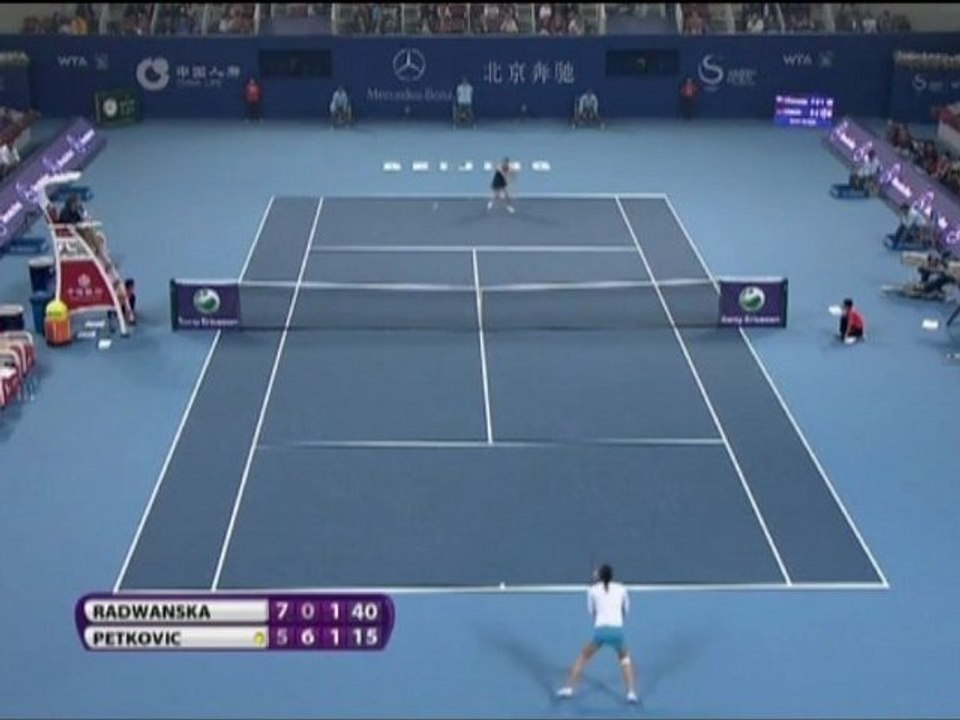 Peking - Radwanska schlägt Petkovic